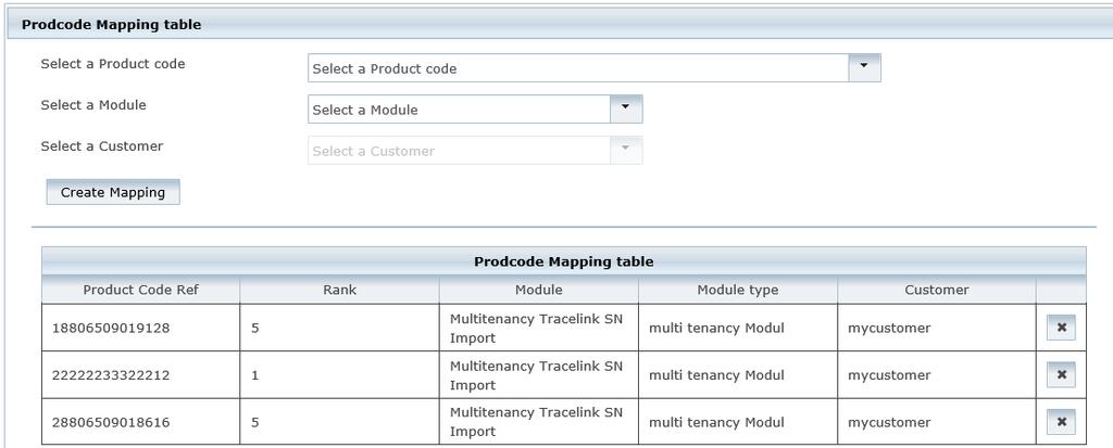 ð Med oppgitt kundekonfigurasjoner og produktkodetilordning, kan PSM kjøre automatisk serienummerimporter via planleggeren.