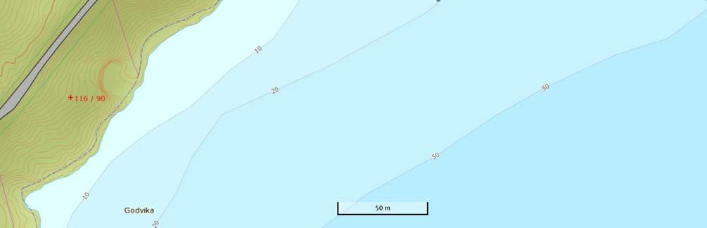 Bergoverflaten i borpunktene varierer mellom kote minus 4,8 og kote minus