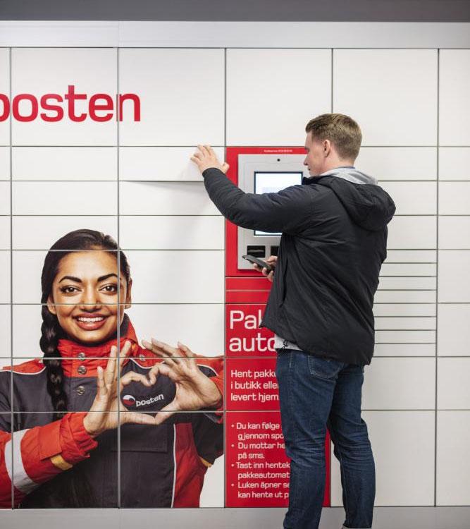 Postkasse 2.0 Pakkeautomat tilhørende ditt nabolag.