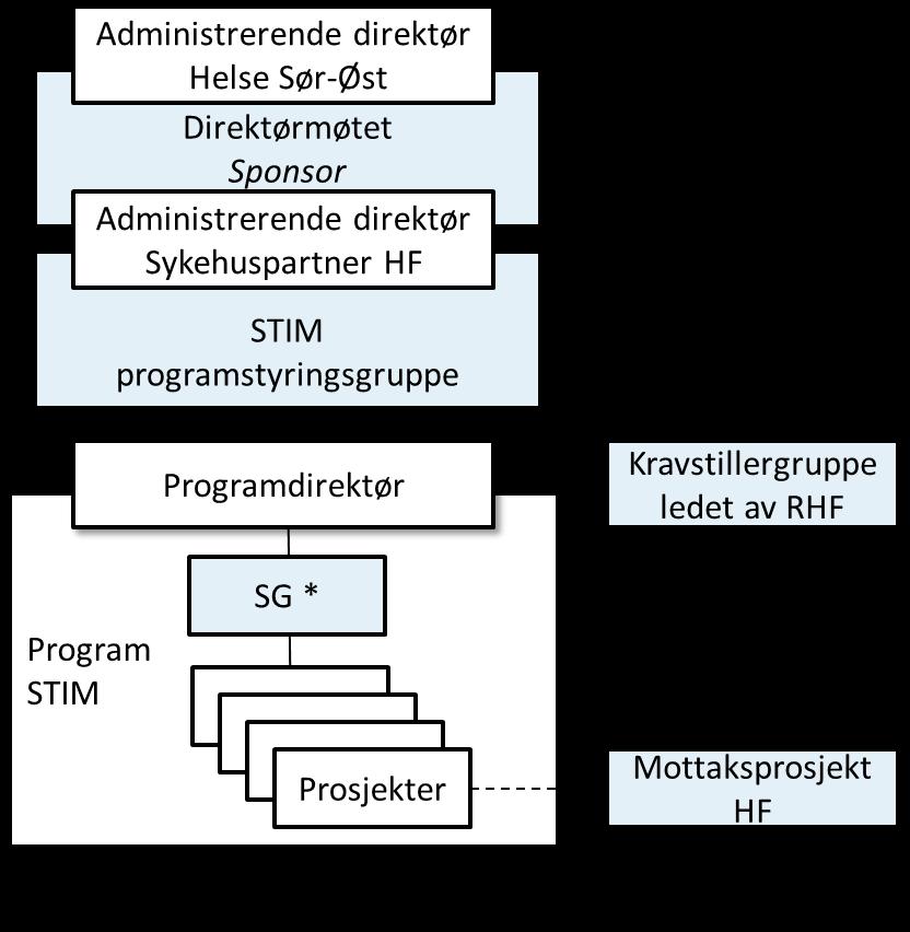 Nedenfor beskrives de særskilte styrings- og samhandlingsmekanismene som er etablert for programmet. 4.2.