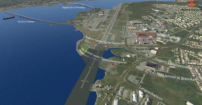 etableres løsninger for kollektivtrafikken med nye kollektivterminaler, holdeplasser og egne kollektivfelt, og både syklende og gående skal få trygge løsninger.