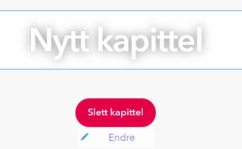 7.7 Tilpass innhold Legg til kapittel Ved å trykke «Legg til kapittel» har bedriften mulighet til å legge til egne kapittel ved behov.