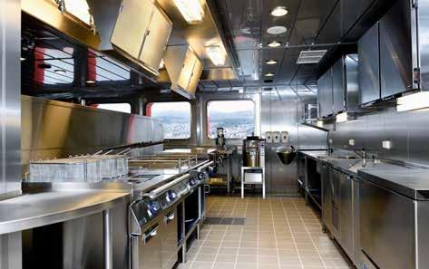 The galley was slightly larger than our bakery and we only had 24 seats in the mess.