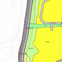 Eiendomsgrense som skal oppheves Kjøreveg Tekniske bygg/konstruksjoner Byggegrense Linjesymbol Kollektivholdeplass Planlagt bebyggelse Fortau Planens