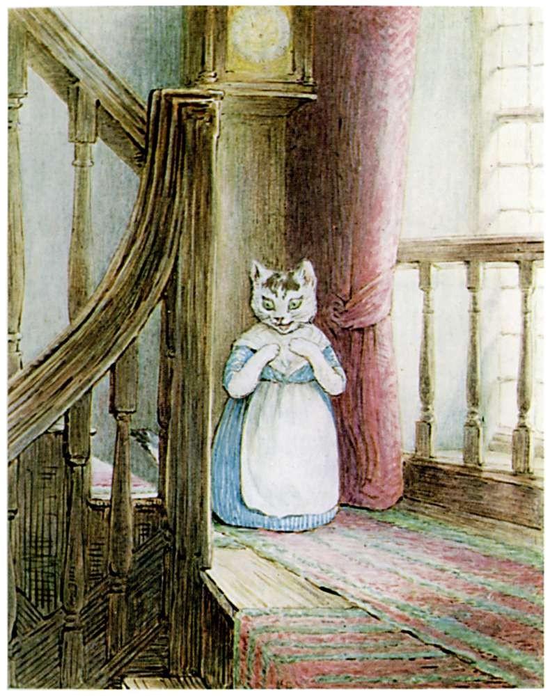 Fortellingen om Samuel Bustebart og rullekaka Det var en gang en gammel katt som het fru Tabita Tvittvik. Hun var en engstelig mor.