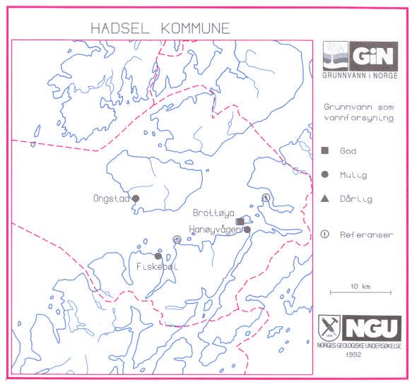 Muligheter for grunnvann som vannforsyning Oppgitt Grunnvann i Grunnvann som Forsyningssted vannbehov løsmasser fjell vannforsyning