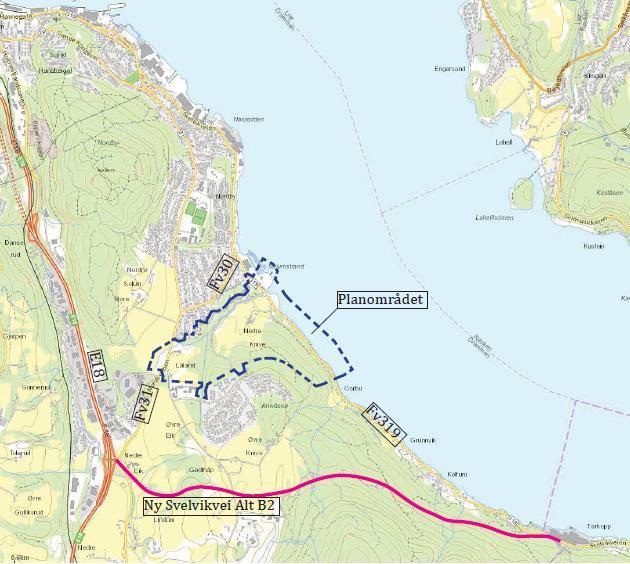 3. Tilgjengelighet og trafikk Ny Svelvikvei inngår i prioriterte veitiltak i Buskerudbypakke 2 iht lokalpolitisk