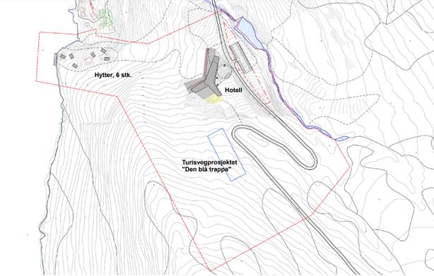 Ecofact Nord Husøy hotell - 2018 Figur 1.2. Detaljert kart over planområdet.