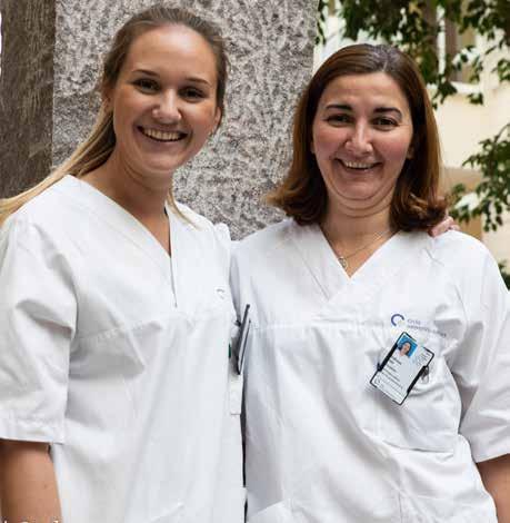 TEMA: LEPPE-KJEVE-GANESPALTE Tannpleierne Ida Elise Kornerud og Andreea Vale er en viktig del av teamet på Ullevål. Det var en stor forbedring da teamet fikk inn tannpleiere for et år siden.