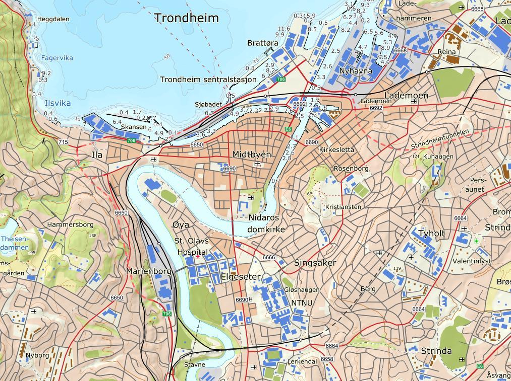 1 Innledning 1 Innledning 1.1 Bakgrunn Kjøpmannsgata 13 i Trondheim er under rehabilitering og setningsskader på brygga skal utbedres.