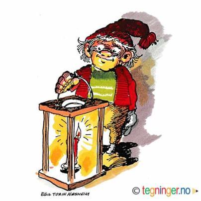 Julens høytideligste øyeblikk var når husfaren utbrakte det gamle årets skål, og i henhold til loven «signet (dvs drakk) julenatten til med takk til Krist og Santa Maria, for godt år og fred» Ennå