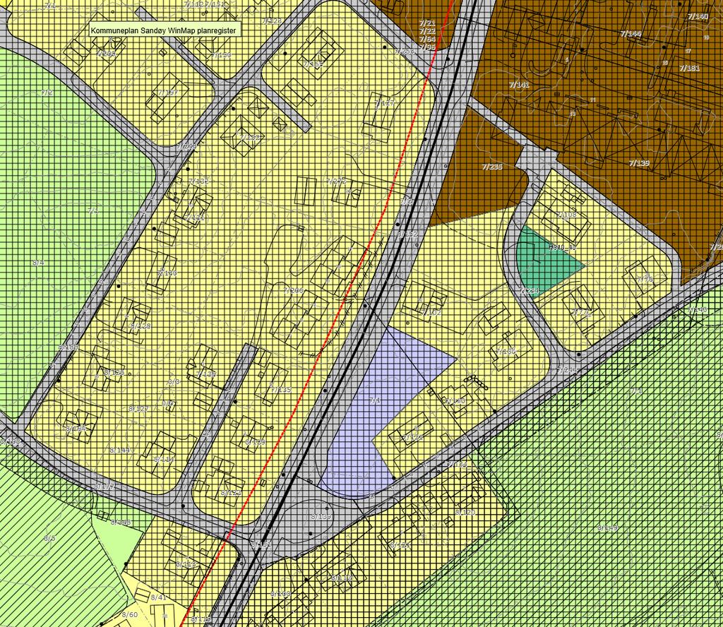 fylkesvegen som skal illusterer gang/sykkelveg langs Fv207: Skildring av planområdet Kommunen har vurdert