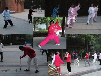 Newsletter 3/2012/11 Abbildung 2: Taiji im Park - Impressionen aus Chengdu, China (v.verf.