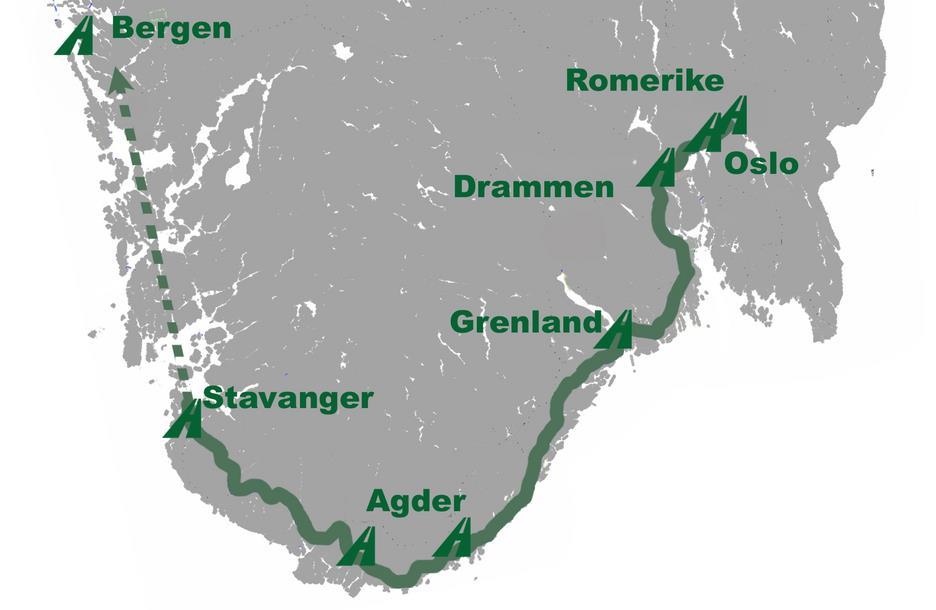 ANTALL KJØRETØY MED GASSDRIFT I NORGE PR. 1 JANUAR 2018: Gassdrift: 1712 Hydrogen: 104 Hydrogenveien åpnet 2009 Sverige pr.