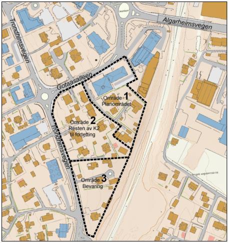 Gotaasalléen, Jessheim GRUNNLAG FOR STØYBEREGNING PLANOMRÅDET Planområdet består av delområde 1. Trafikkanalysen skal gjøre rede for et analyseområde som består av delområdene 1, 2 og 3.