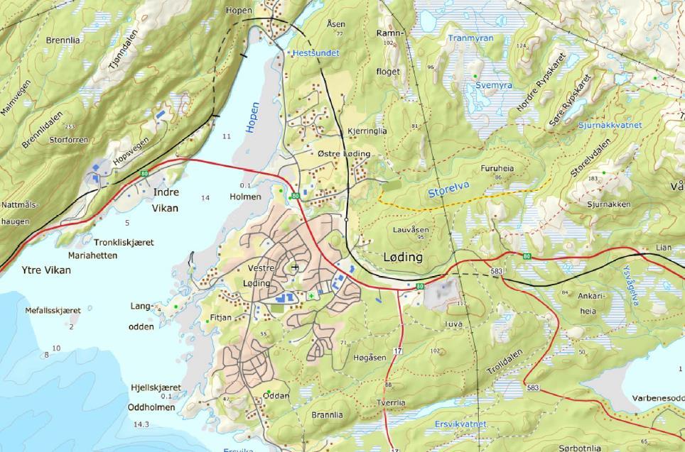 Naurstadhøgda-Løding 1.6km 2.