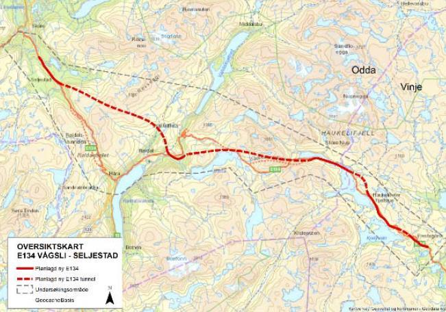 Hardangervidda 5 SKILDRING AV SCENARIO NTP2050 5.1 Utgangspunkt Utgangspunktet for Scenario2050 er eksisterande vegnett + prosjekt som er under utbygging, samt prioriterte prosjekt i NTP 2018-29.