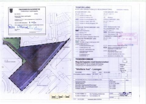 Felt A og C er regulert til park, turveg, anlegg for leik og sport. Reguleringsplan R207p R207aa, vedtatt 14.12.