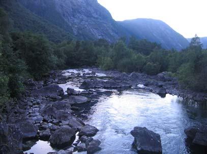 august kl 16-17 og 18-19 Aura ved utløpet av Litlevatnet (Litle Eikesdalsvatn).