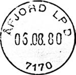 ? ÅFJORD 3 Innsendt?? Registrert brukt fra 24.02.81 HT til 21.04.87 IWR Stempel nr.