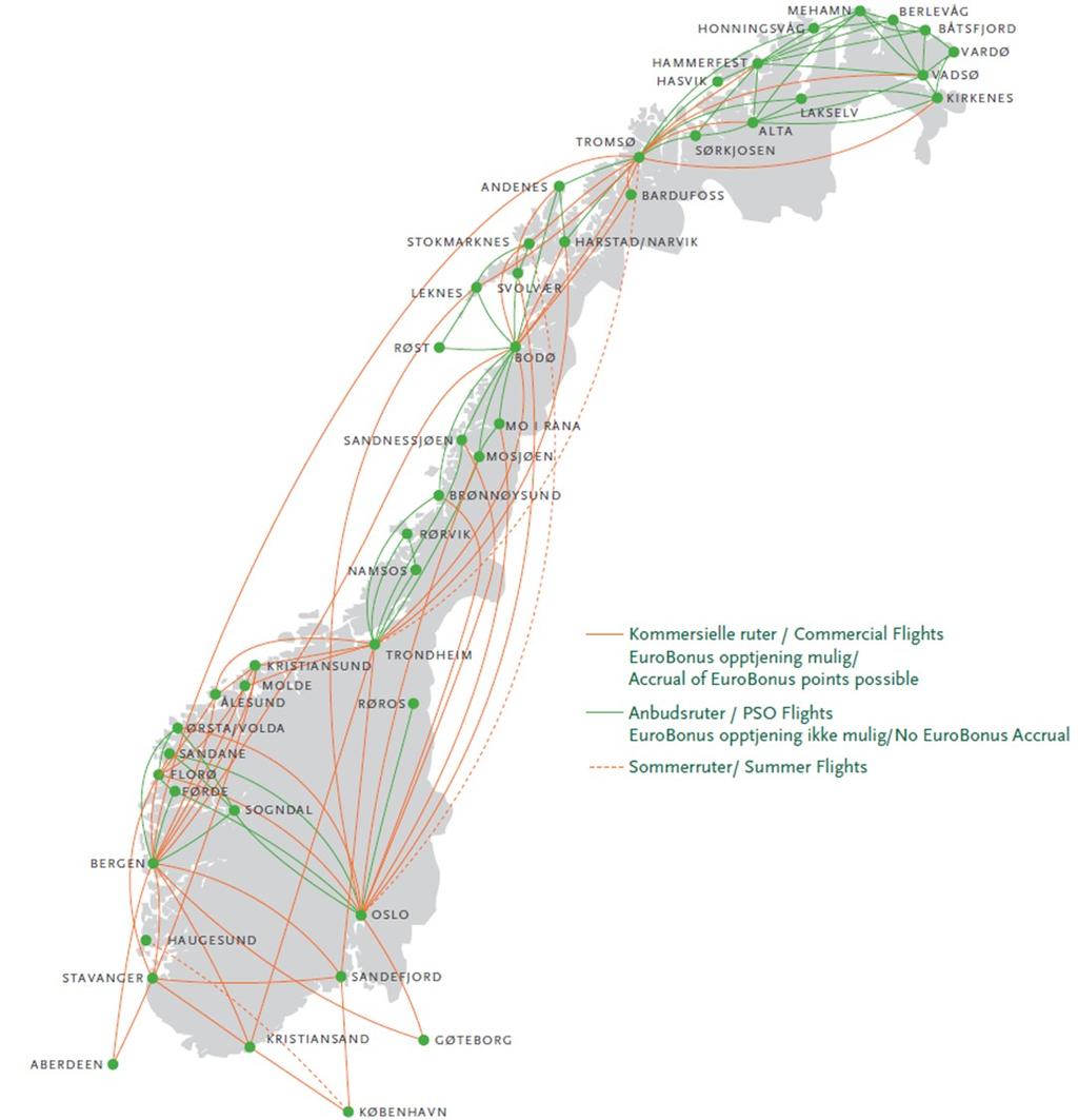 Rutenett Widerøes anbudsruter Widerøes kommersielle ruter Avgjørende for