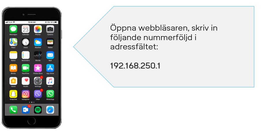 8. Du skal nå se et felt med SSID (navn på wifi-nettverk) og passord.