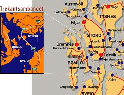 Bømlo: Øykommune med meir enn 1000 større og mindre øyar 247 kvadratkilometer i omfang Landfast i 18 år med bruer og