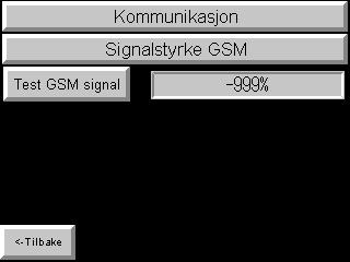 De to nederste linjene skal anleggsnummer og løpenummer angis. Med knappen Send SMS kan man sende SMS manuelt. Dette er Kommunikasjonsvindu nr.