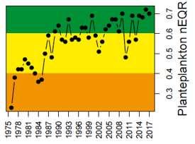 risiko for mer alger Mulig sammenheng mellom hyppigere flommer etter 2008 og flere år med moderat økologisk