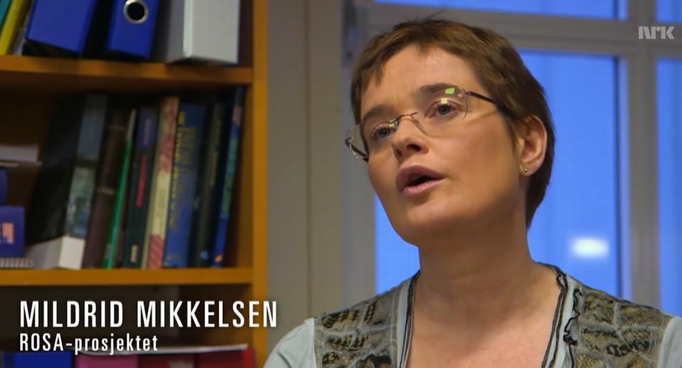 Mildred fra ROSA-prosjektet var tydelig og klar Hun snakket om økningen menneskehandel