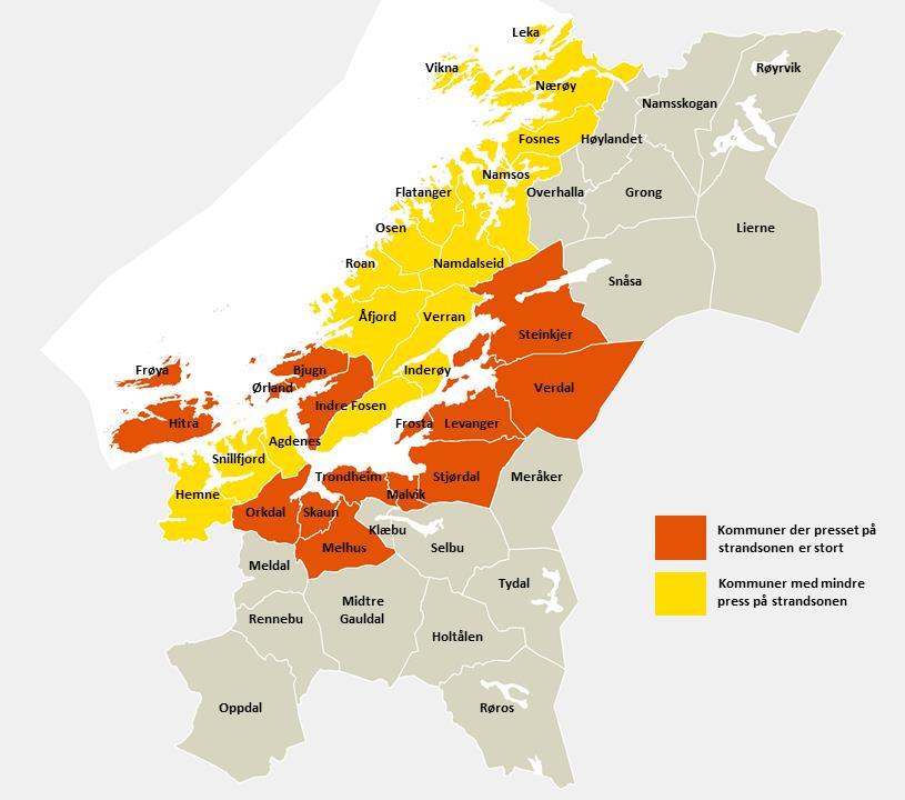 Differensiert forvaltning av strandsonen Strandsonen er en ikke-fornybar ressurs med økende konkurranse om arealene.