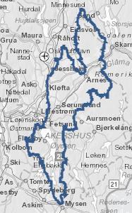 2.1. Vannområdet vårt Vannområde Øyerens areal (figur 1) strekker seg over fylkene Østfold og Akershus og delvis i Hedmark og berører arealer i 13 kommuner.