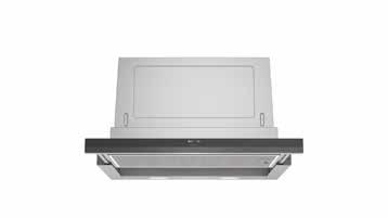 rimventilation effektiv kantventilasjon LED-belysning Energiklasse: C CleanAir kullfiltersats: LZ55750 PRIS: 6 599,- Innbygde, uttrekkbare ventilatorer LI67SB530S For montering i veggskap 60 cm