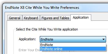 Word og EndNote online «Cite While You Write» Ved å bruke Cite While You Write kan du finne siteringer i EndNotebiblioteket ditt, sette dem inn i et Word-dokument, og utforme siteringene og