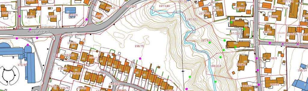 Rosa punkter er utført av Trondheim kommune, grønne punkter er utført av private aktører (i dette tilfellet bare Rambøll) Aktuelle og relevante undersøkelser er: Rapp. nr: Navn: Utført av: Dato: R.