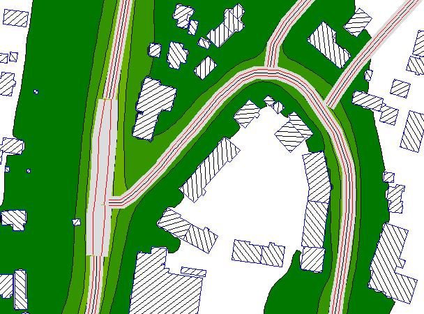 1 Dagens situasjon For NO 2 ligger årsmiddelverdien for planområdet under 25 μg/m³ for dagens situasjon, se figur 4-1.