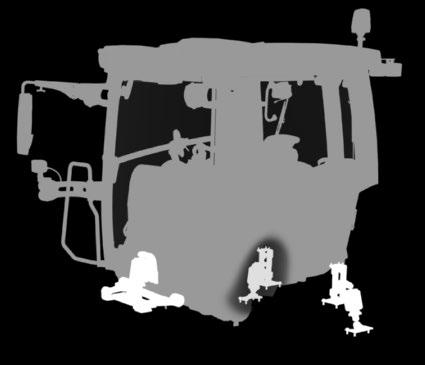 dybdekontroll og innkobling av kraftuttak (tilleggsutstyr for trepunktshydraulikken