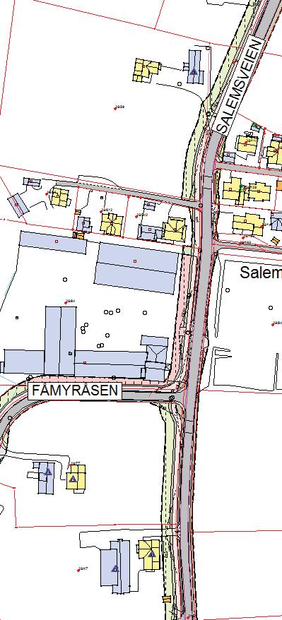 GB 28/39. Avstand fra sykkelsti til bolig blir ca. 40 meter, og avstand til uthus blir ca. 12 meter GB 28/542. Avstand fra sykkelsti til bolig blir ca. 5,5 meter GB 28/47.