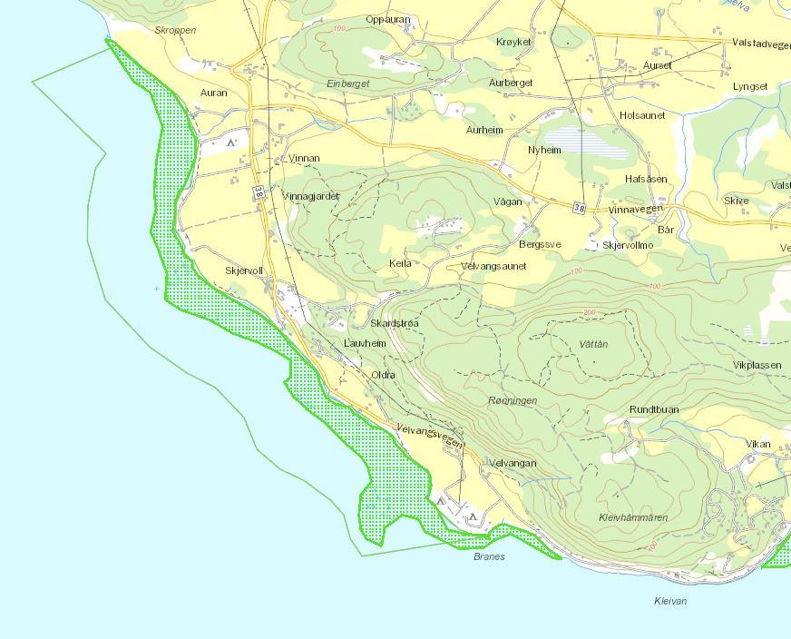 Granskinga i 2016 gav ingen indikasjonar på endring i denne vurderinga innanfor planområdet. Naturtypen blautbotnområde i strandsona har stor verdi. Figur 12.