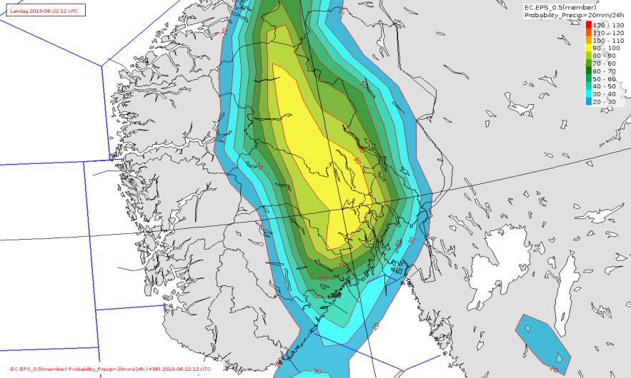 Luftmassene over Nord-Tyskland og Polen ble satt i bevegelse nordover pga en lavtrykksutvikling i Tyskebukta, som også beveget seg nordover.