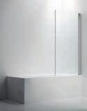 Dusjvegger INR - ASPEN Praktisk dusjhjørne med vegger til å slå inn når dusjen ikke er i bruk.