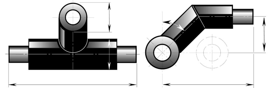 CLM 2.340 T-avgrening, 45 Dimensjon Ø 125-315 mm / SDR 11/ SDR 17 D2 45 D1 H L1 L1 L2 Dimensjon Ø 125-315 mm / SDR 11/ SDR 17 Type D1 L1 D2 L2 H mm m mm m mm 125/225 225 1.0 225 1.0 300 140/225 225 1.