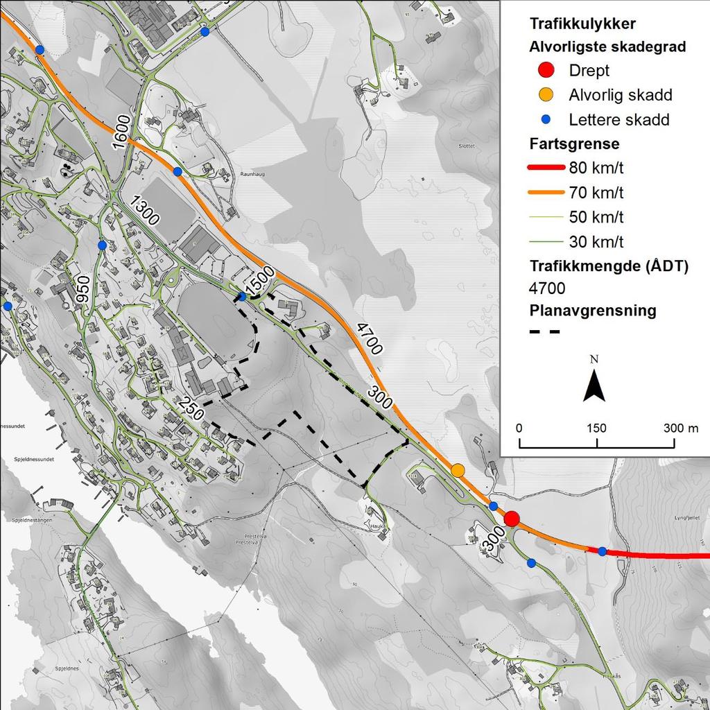 Trafikktilhøve Barnehagen er planlagt med tilkomst for køyrande frå Fjellangersvingane nord i planområdet. Det er vidare planlagt ein parkeringsplass nord i planområdet.