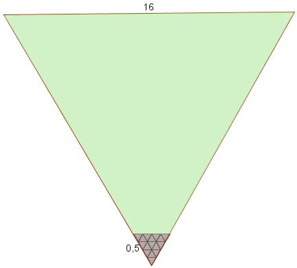 Oppgave 4 (5 poeg) Lise har e ple som har form som e regulær trekat med sidelegde 6 m.