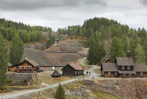 K KO B O LT G R U VENE KOBOLTGRUVENE Gruvetråkka er i dag utgangspunktet for alt som kan oppleves i Koboltgruvene og på Skuterudåsen.