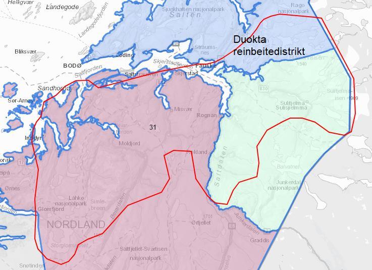 Duokta reinbeitedistrikt Analyseområde nr.