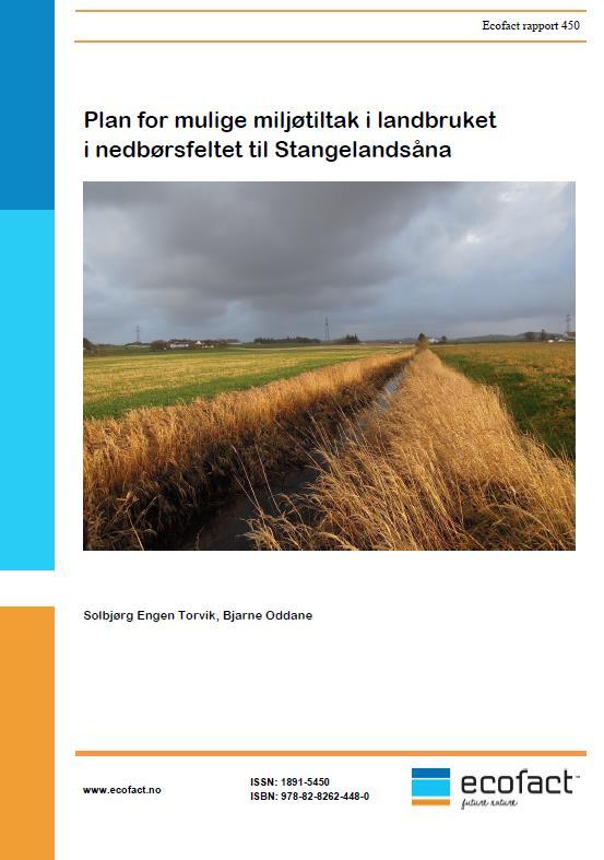 Helhetlige tiltaksplaner - arbeidet er i gang i kommunene Stangelandsåna i Sandnes kommune (2015-2016) Storånavassdraget i Sandnes kommune