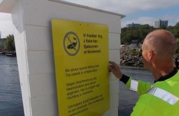 Opprydding forurenset sjøbunn - havnebassenget i Stavanger Foto: Stavanger kommune I Stavanger kommune, Jæren