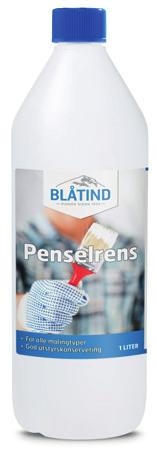 BLÅTIND PENSELRENS Blåtind Penselrens er spesialutviklet for rengjøring av pensler og malervektøy, og fungerer på de fleste typer maling.
