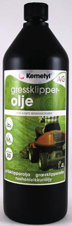 pall EAN Kode FT313 115022 1 l 12 480 FT415 115026 4 l 3 144 AG GRESSKLIPPEROLJE Holder rent, beskytter mot slitasje,